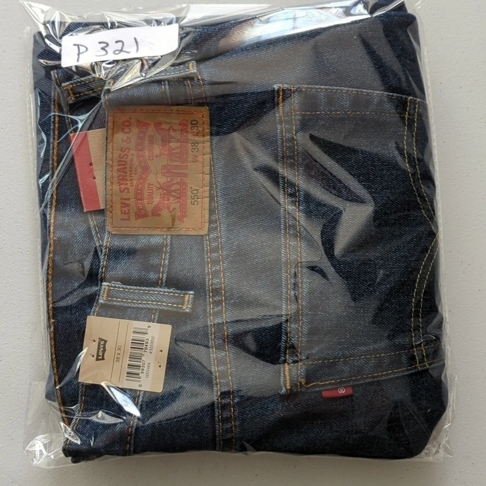 Levi's 550 Relaxed Fit Blue Jeans 38 X 30 New With Tags!!!